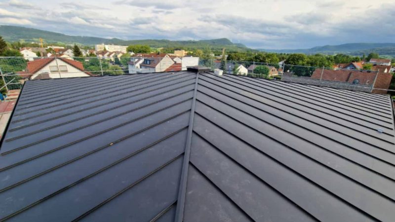 Falzdach Alu Schwarz