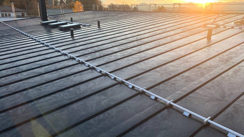 Falzdach Alu Sonnenaufgang